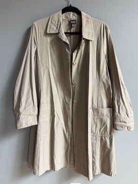 Eileen Fisher Light Grey Single-Breasted Coat